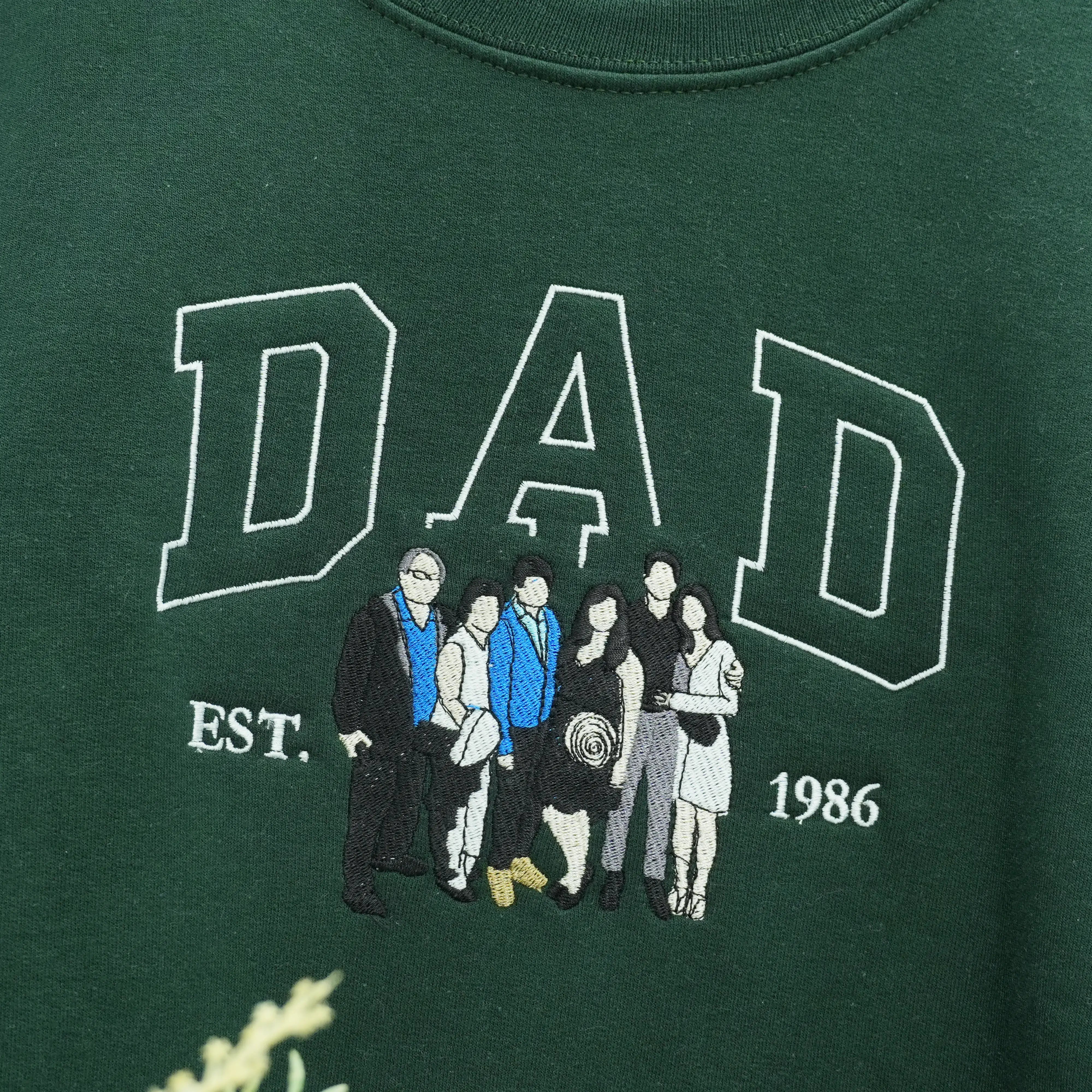 Father¡¯s Day Custom Photo & Nickname Embroidered Hoodie or Sweatshirt ¨C Personalized Gift for Parents and Grandparents