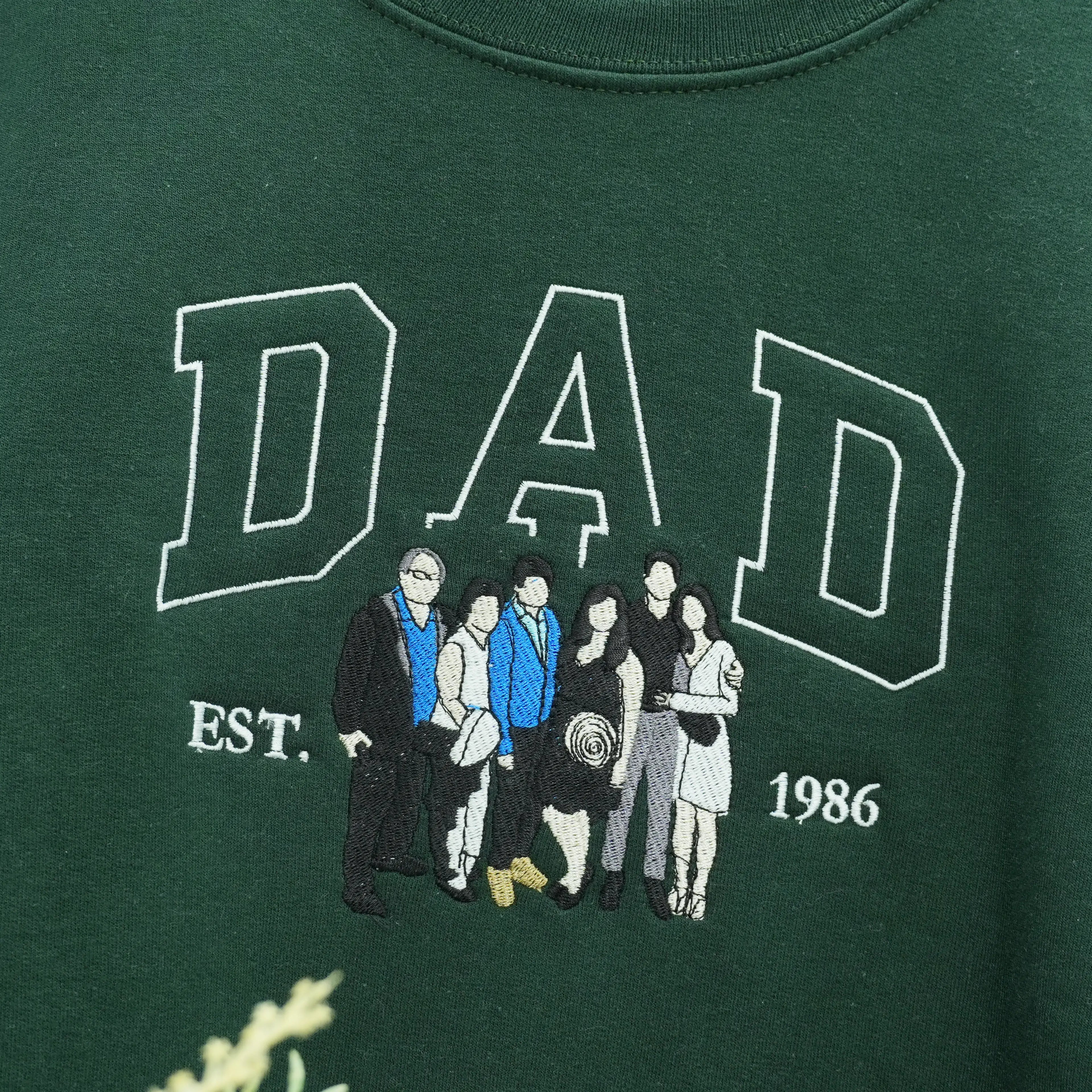 Father¡¯s Day Custom Photo & Nickname Embroidered Hoodie or Sweatshirt ¨C Personalized Gift for Parents and Grandparents