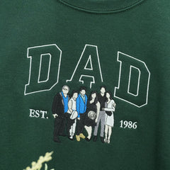Father¡¯s Day Custom Photo & Nickname Embroidered Hoodie or Sweatshirt ¨C Personalized Gift for Parents and Grandparents