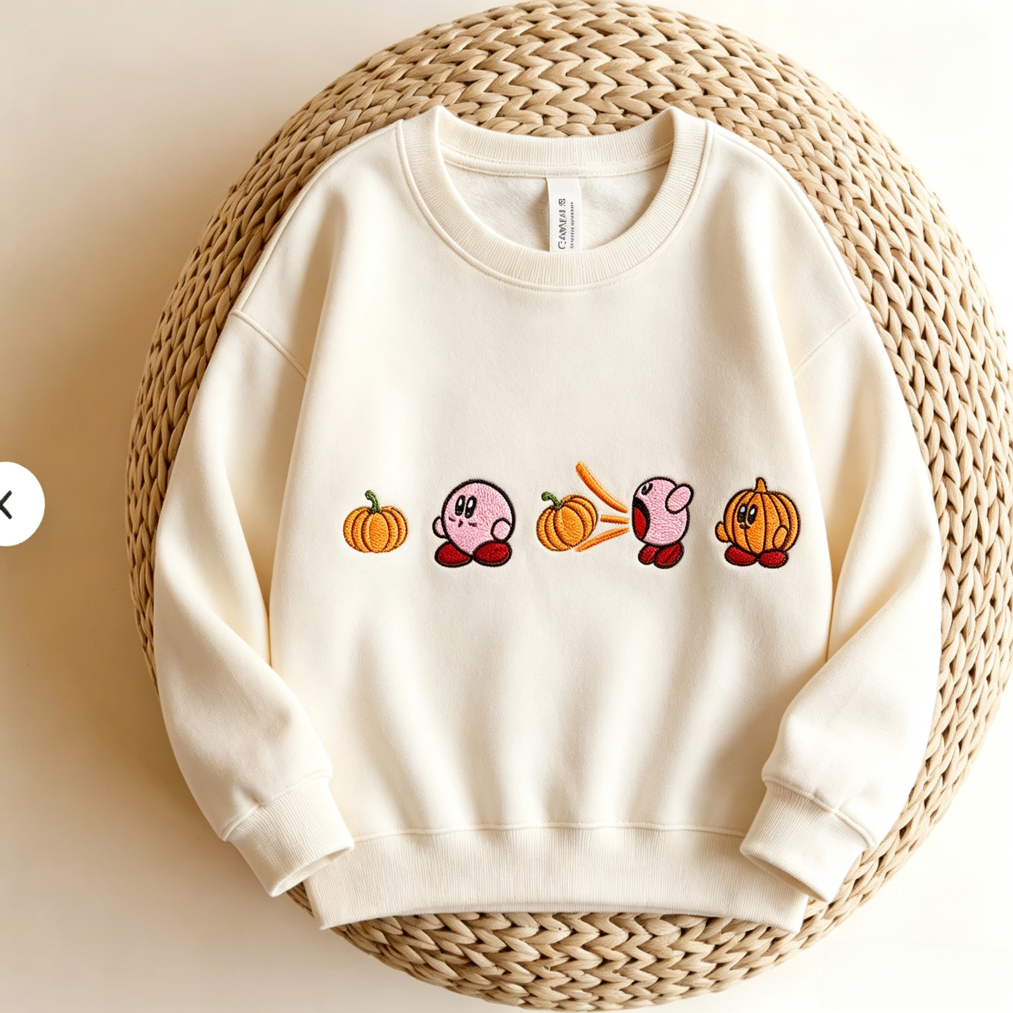 Cute Fall Pumpkin Embroidered Graphic T‑Shirt Sweatshirt hoodie