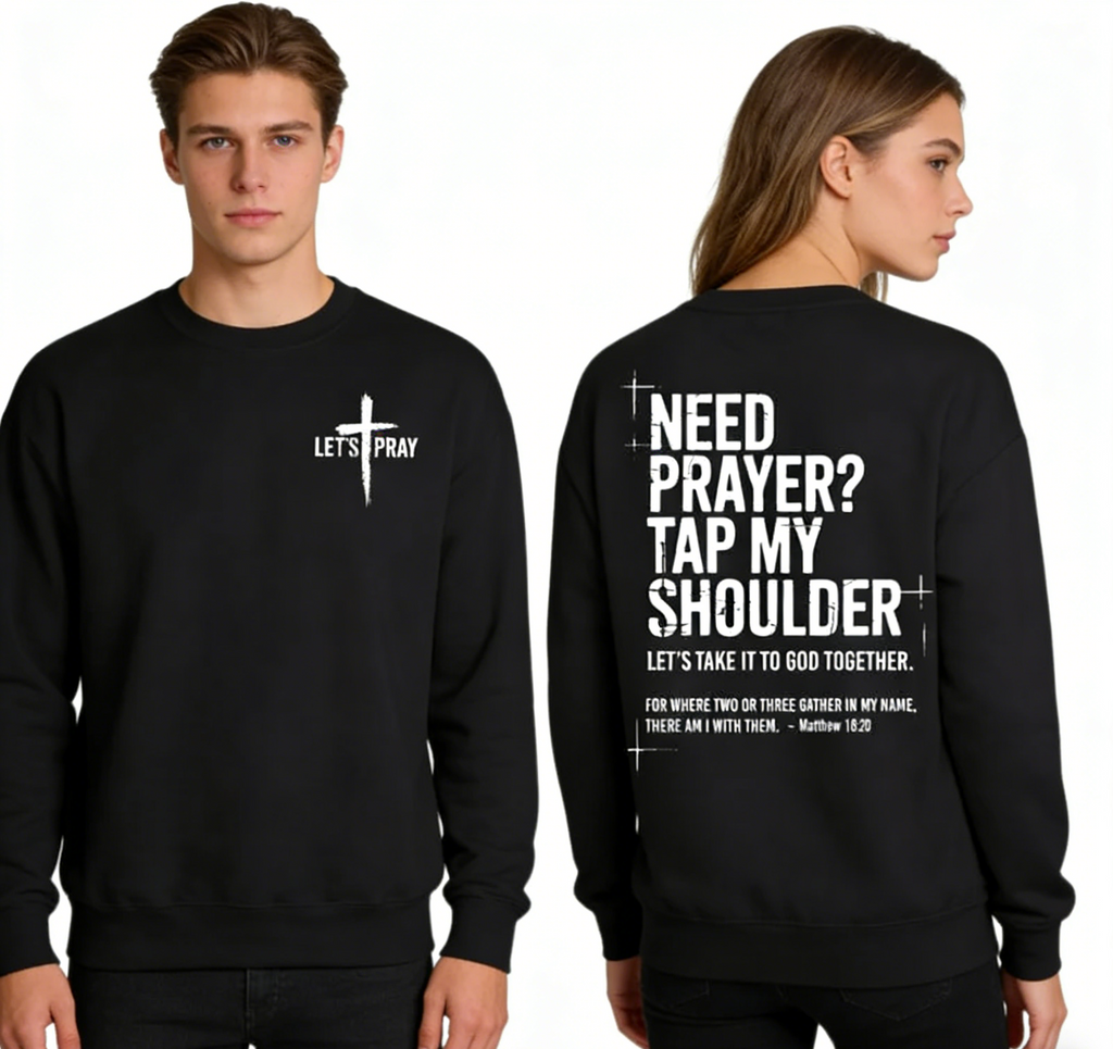 Let's Pray | Faith-Based Graphic Hoodie sweatshirt tee