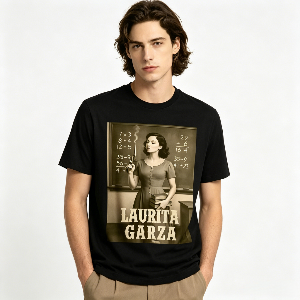 Laurita Garza Vintage Retro Teacher Graphic Tee | Legendary Texas Teacher Funny Retro T-Shirt