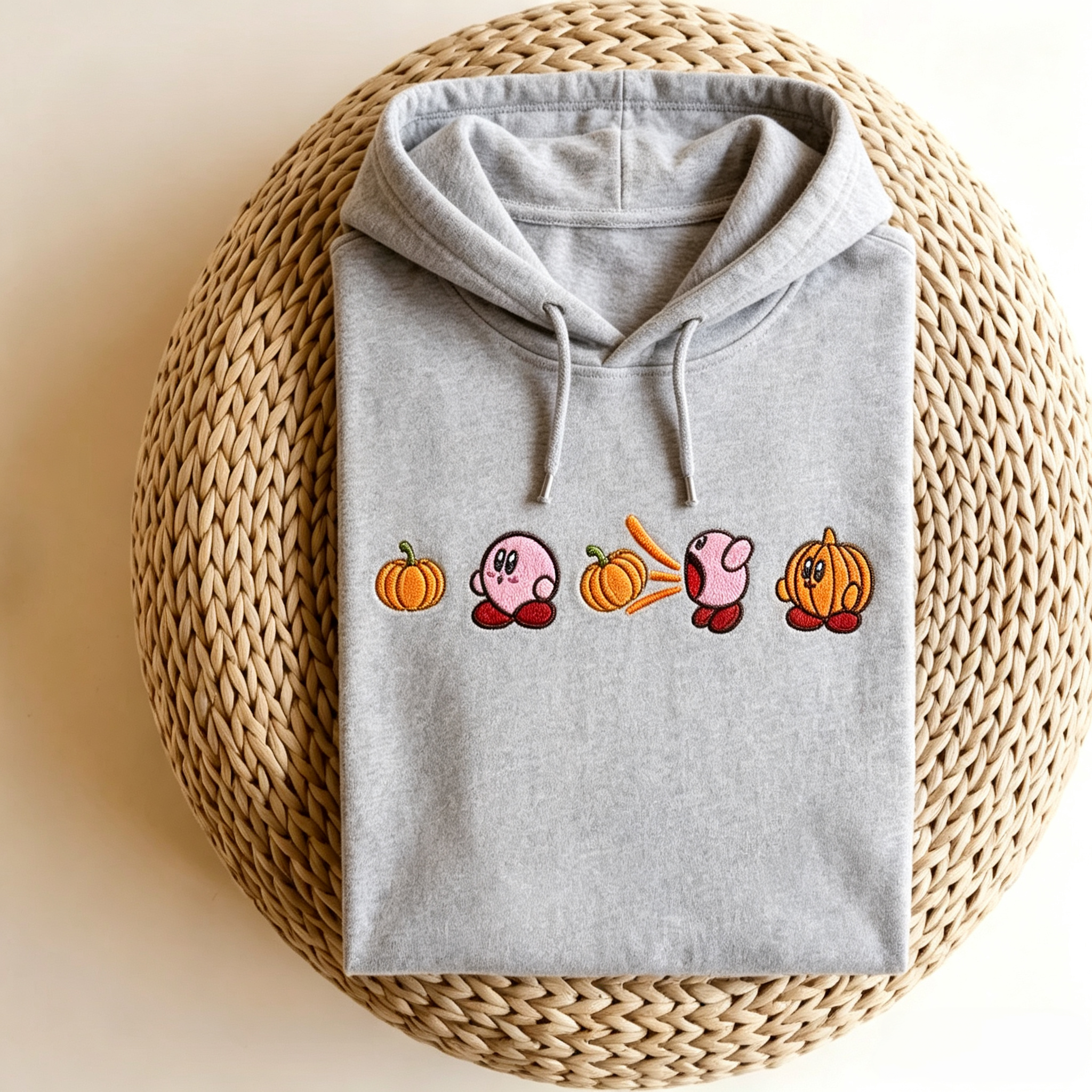 Cute Fall Pumpkin Embroidered Graphic T‑Shirt Sweatshirt hoodie