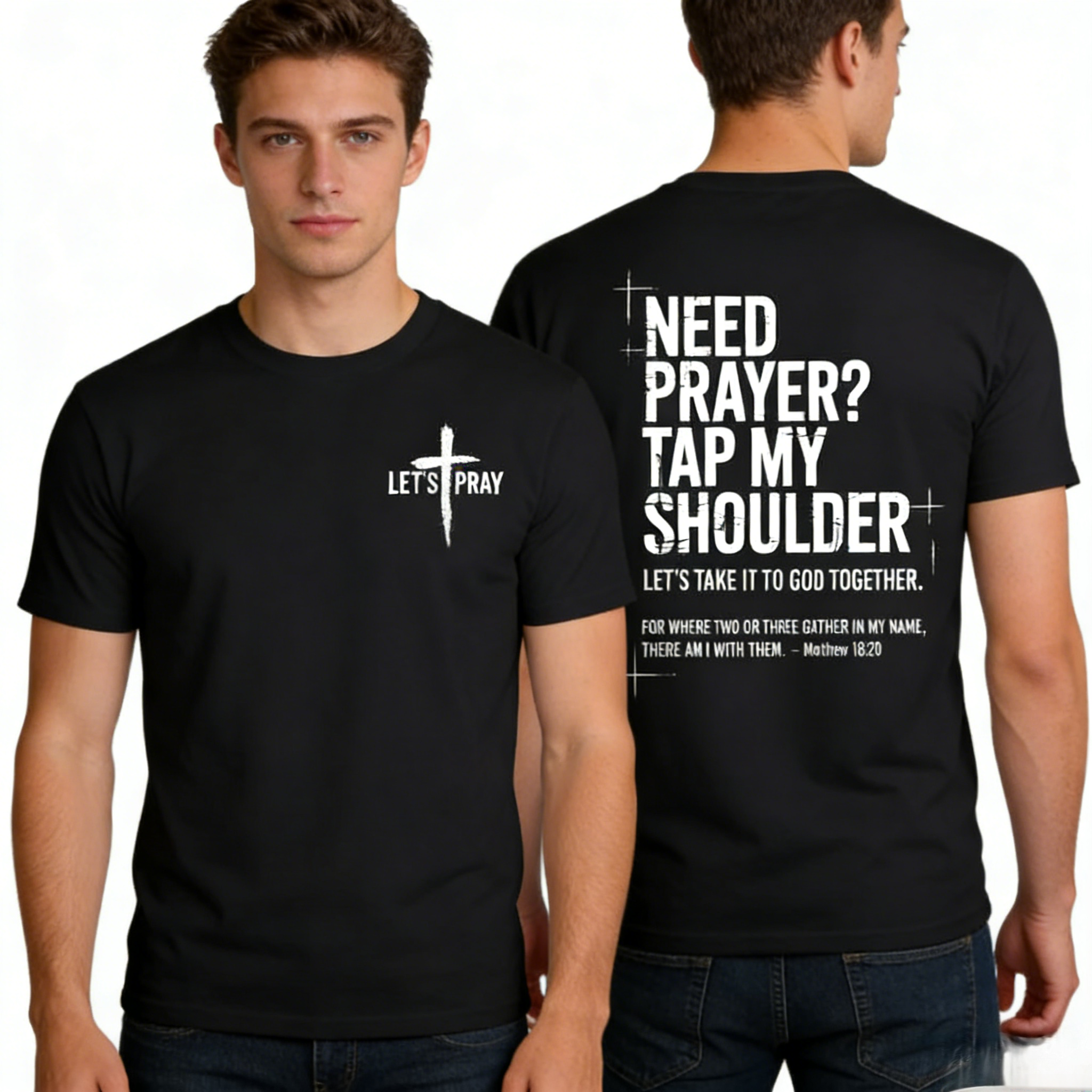 Let's Pray | Faith-Based Graphic Hoodie sweatshirt tee