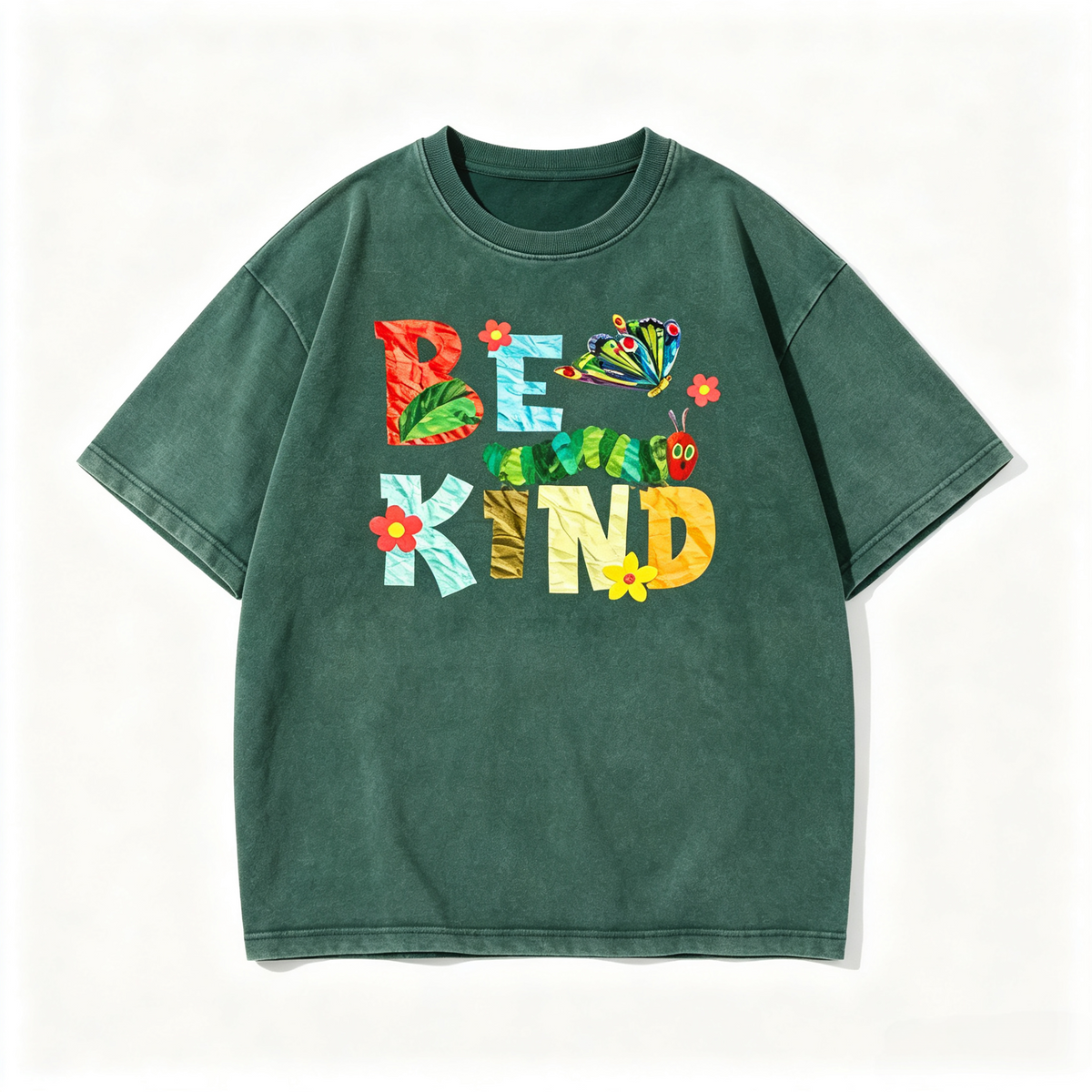 Be Kind Very Hungry Caterpillar Vintage Washed Graphic T‑Shirt & Hoodie