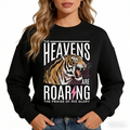 Roaring Heavens Christian Pullover | Faith-Based Tiger Tee hoodie sweatshirt