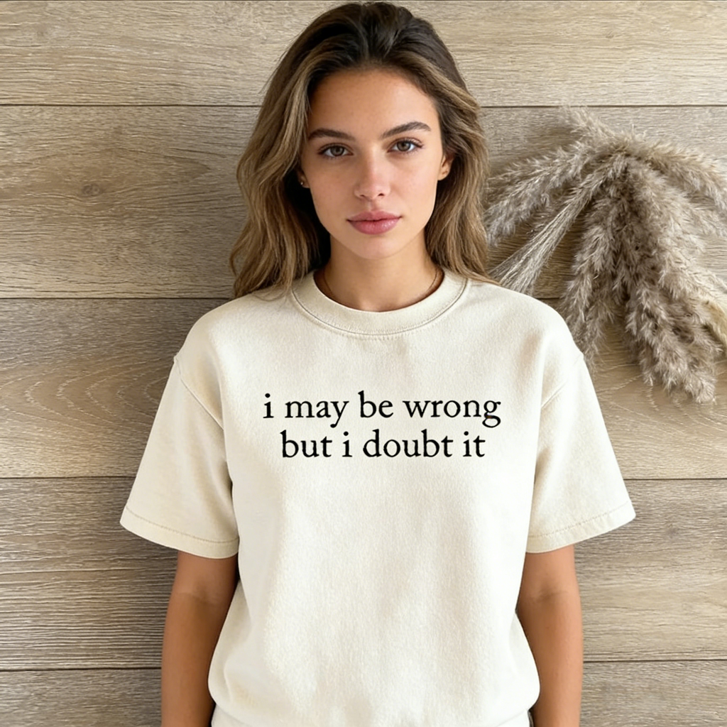 I May Be Wrong But I Doubt It Funny Slogan Sweatshirt hoodie tee