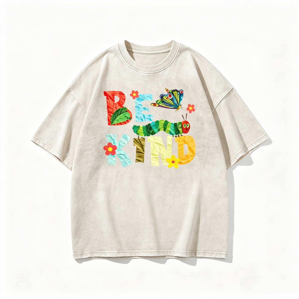 Be Kind Very Hungry Caterpillar Vintage Washed Graphic T‑Shirt & Hoodie
