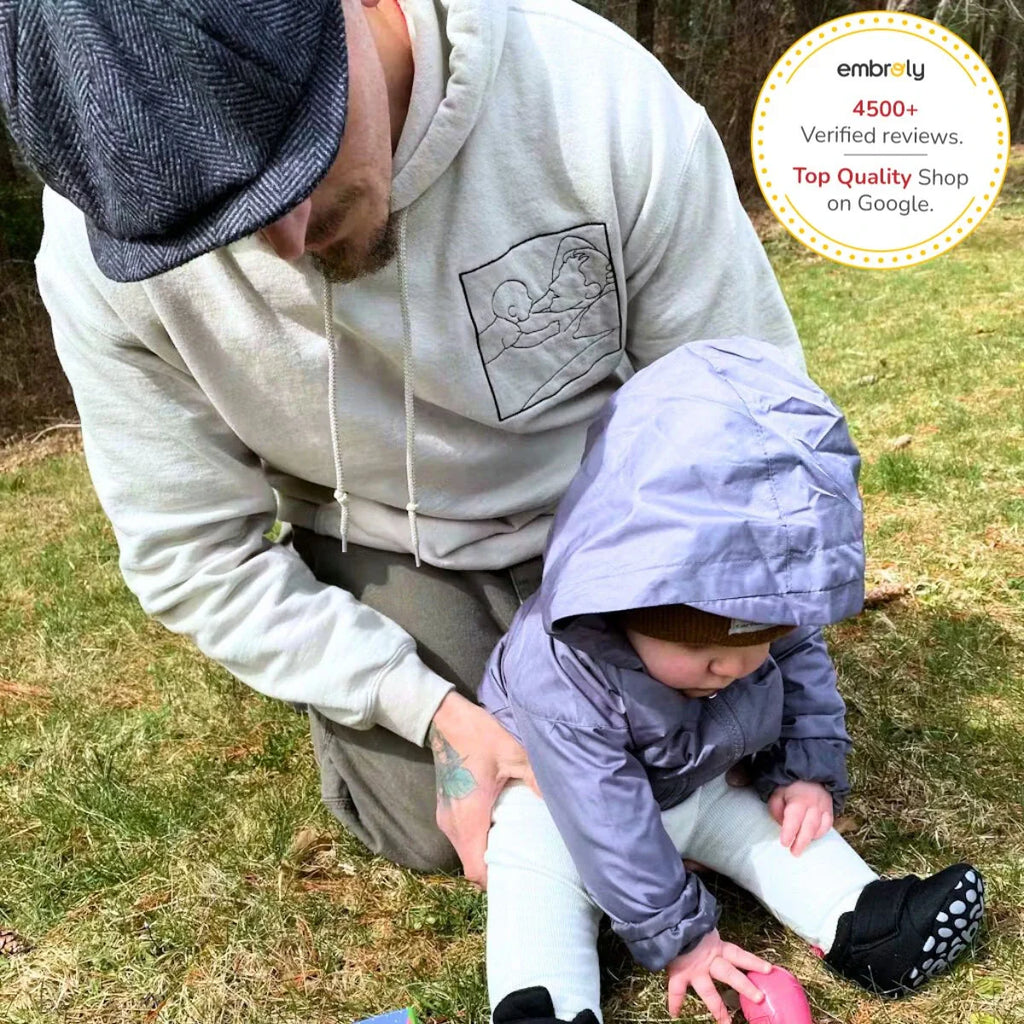 Custom Dad Life Photo Shirt, Personalized Embroidered Gift for Father’s Day Birthday, New Dad Sweatshirt or Hoodie