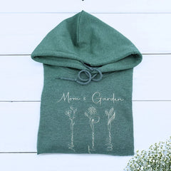 Personalized Birth Flower Mom Sweatshirt or Hoodie - TOOAI