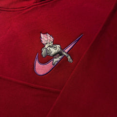 LIMITED Dragonball Super X SS Rose Goku Black EMBROIDERED Gym HOODIE