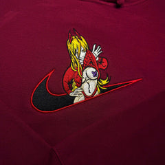 LIMITED Power Bunny Gyatt EMBROIDERED ANIME HOODIE