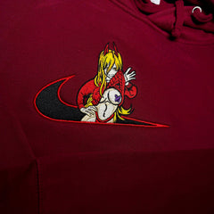 LIMITED Power Bunny Gyatt EMBROIDERED ANIME HOODIE