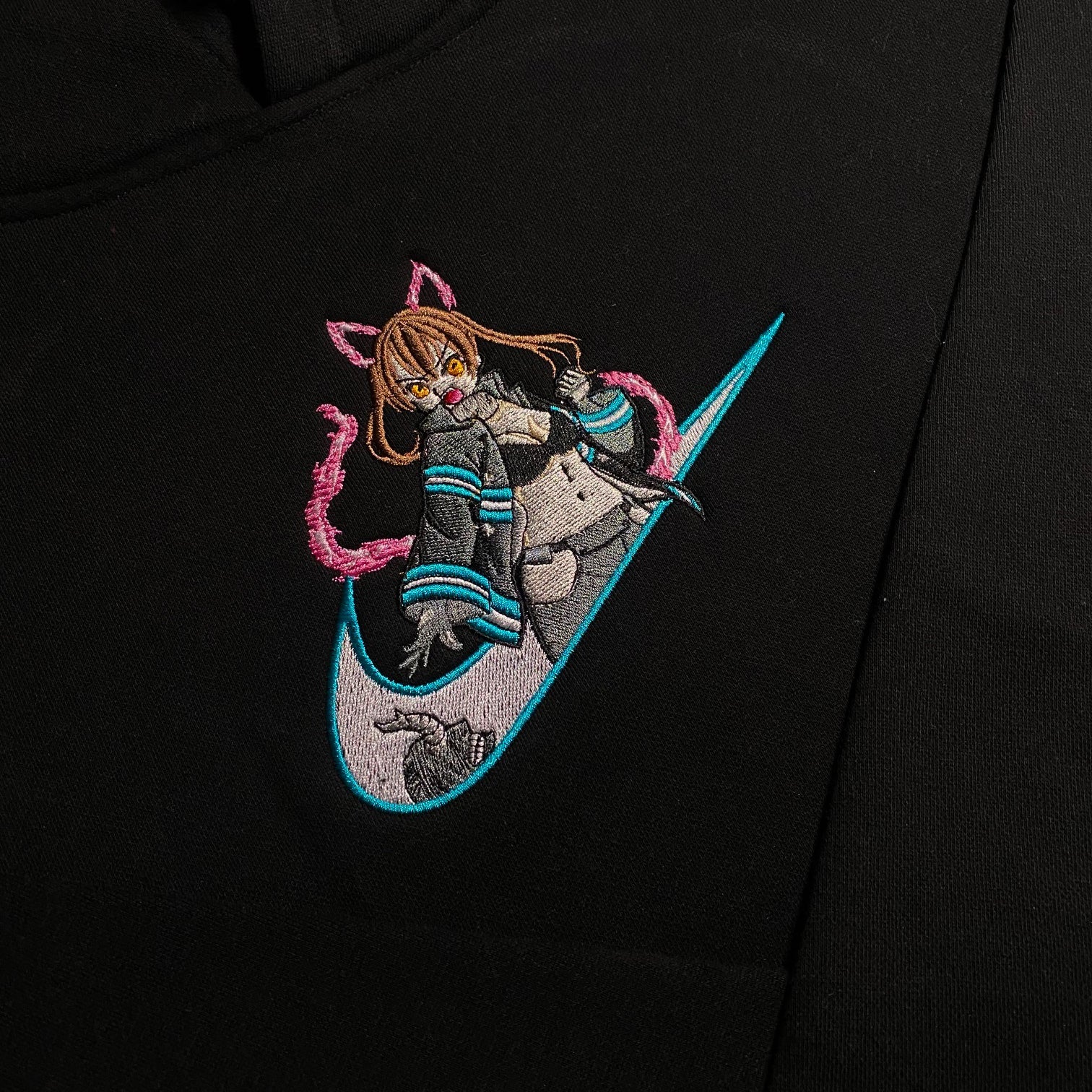 LIMITED Fire Force Tamaki Gyat EMBROIDERED ANIME HOODIE