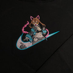 LIMITED Fire Force Tamaki Gyat EMBROIDERED ANIME HOODIE