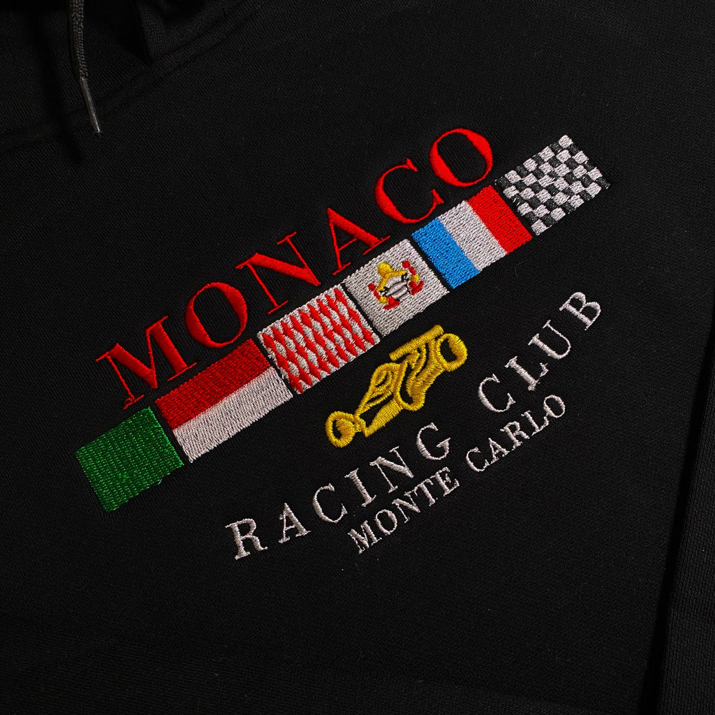 LIMITED Monaco Racing Club EMBROIDERED GYM HOODIE