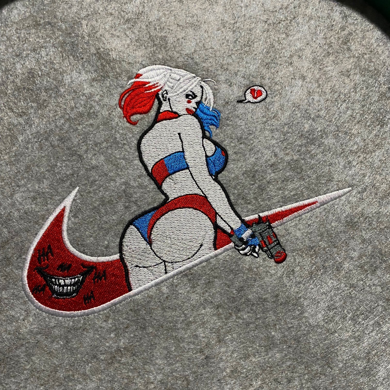 LIMITED Harley Quinn Gyat EMBROIDERED GYM HOODIE