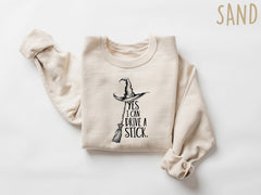 Yes I Can Drive A Stick Sweatshirt, Funny Halloween Shirt