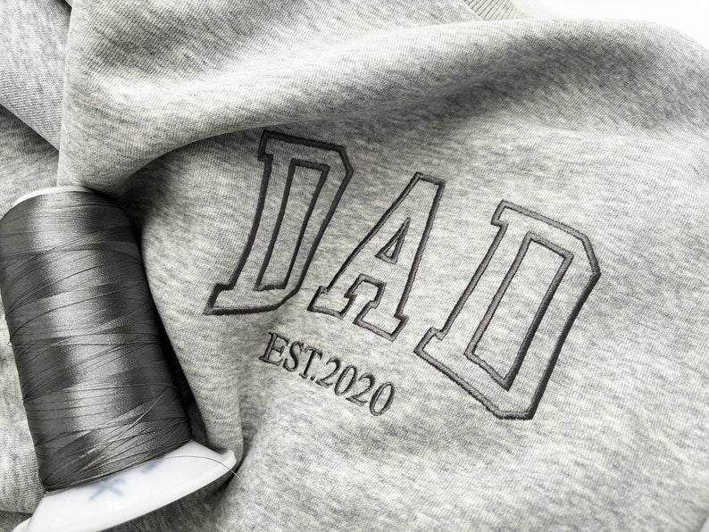 Custom Embroidered GRANDPA Sweatshirt with Name and Year