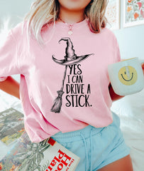 Yes I Can Drive A Stick Sweatshirt, Funny Halloween Shirt