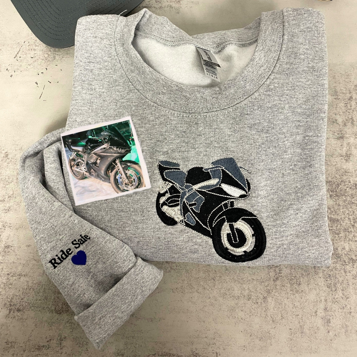 Custom Embroidered Car Sweatshirt or Hoodie, Anniversary Gifts for Car Boyfriend