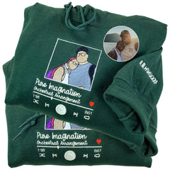 Personalized Gift for Newly Married Couple with Photo Portrait T-shirts or Sweatshirt
