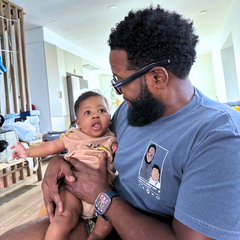 Personalized Dad T-Shirt, Father's Day Gift with Embroidered Photo Portrait, New Dad Sweatshirt or Hoodie