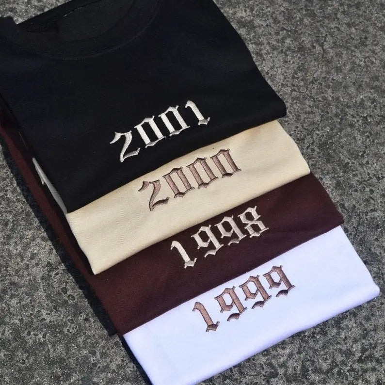 Personalized Birth Year Embroidered Sweatshirt