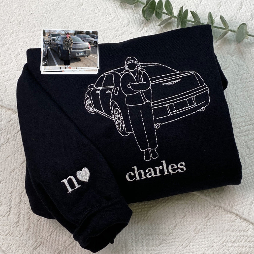 Custom Car from Photo, Embroidered  T-shirts,Sweatshirt, Hoodie, Car Guy Gifts