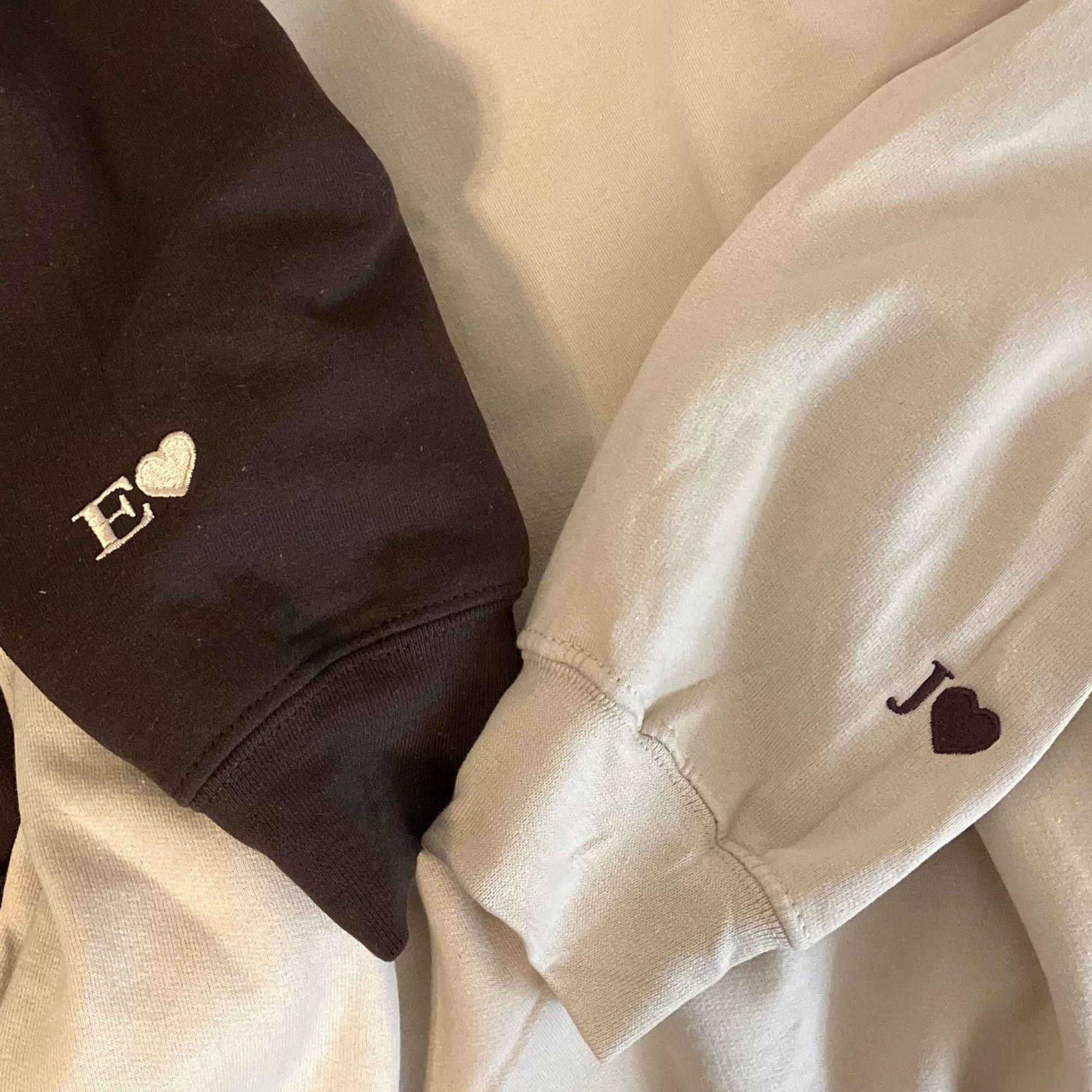 Cute Valentines Day Sweatshirt or Hoodie with Roman Numerals, Custom Embroidered Gift Ideas For Couples