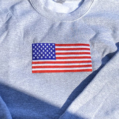Embroidered USA Patriotic Sweatshirt
