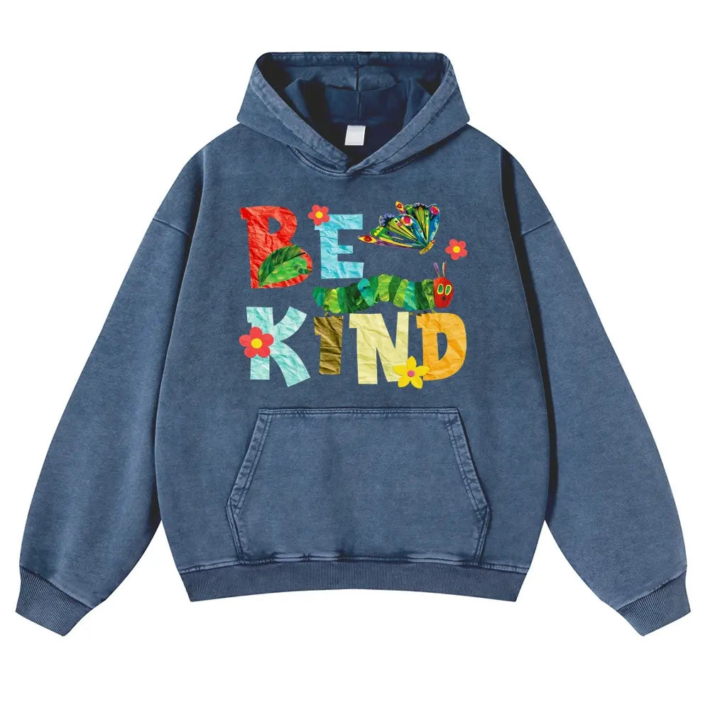 Be Kind Very Hungry Caterpillar Vintage Washed Graphic T‑Shirt & Hoodie