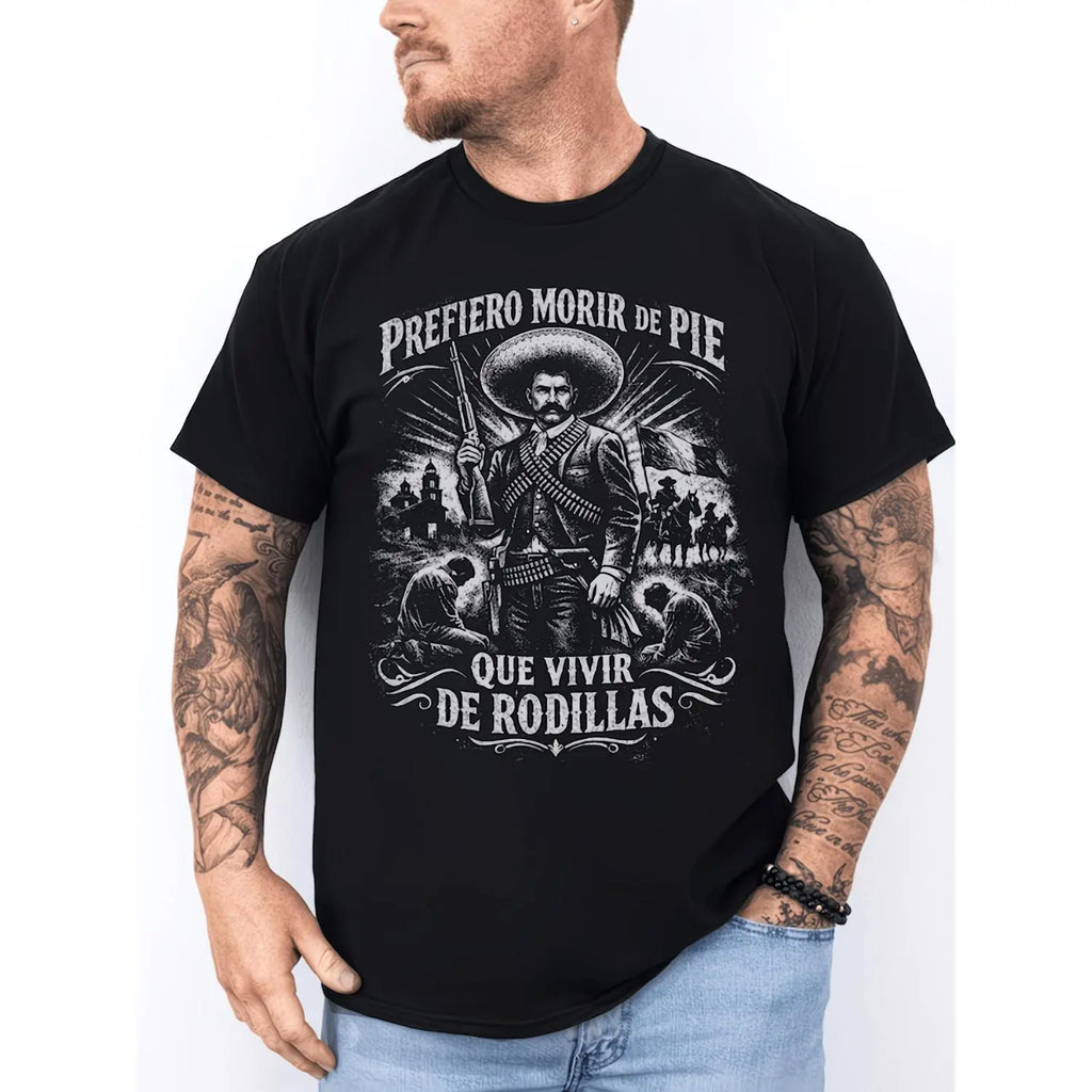 Prefiero Morir De Pie Que Vivir De Rodillas Men’s Graphic T‑Shirt Sweatshirt Hoodie