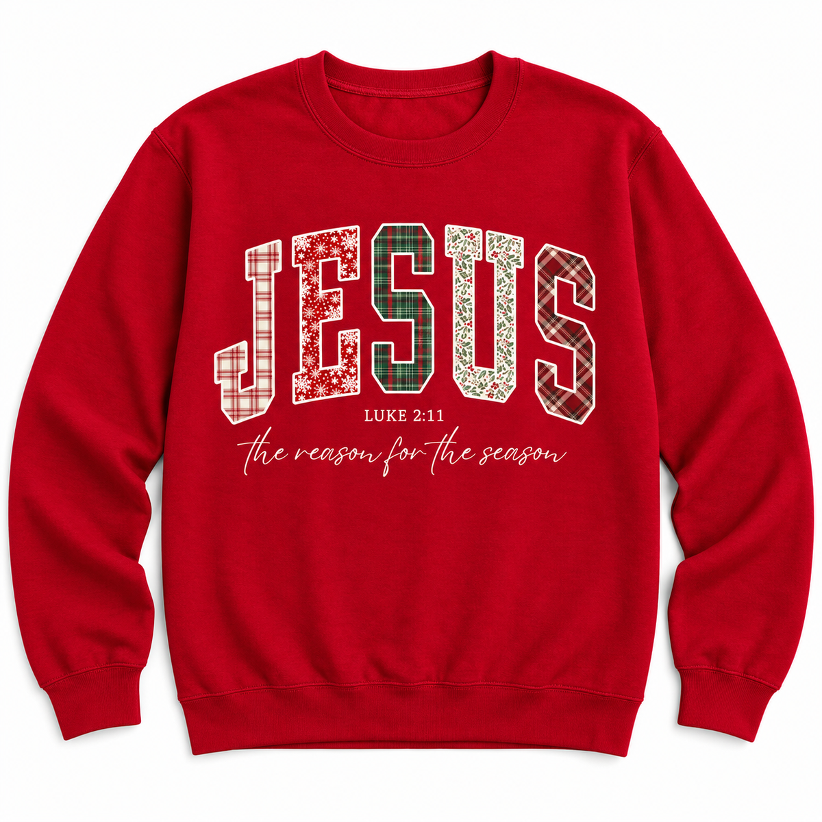 Christian Jesus Sweatshirt, Bible Verse Christmas Sweatshirt
