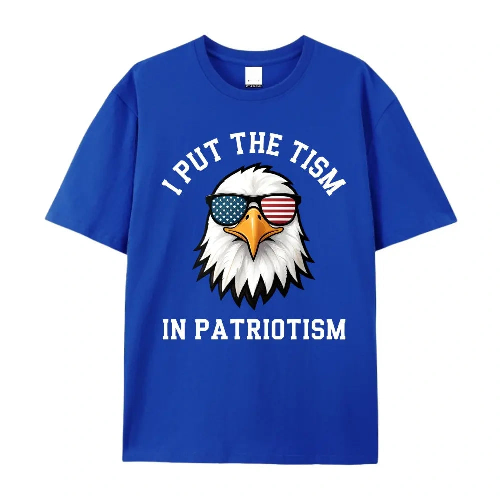 I Put The Tism In Patriotism Eagle USA Sunglasses Tee Sweatshirt hoodie