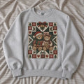 Women's Christmas Teddy Bear Print Cotton T-Shirt - Vintage Retro Casual