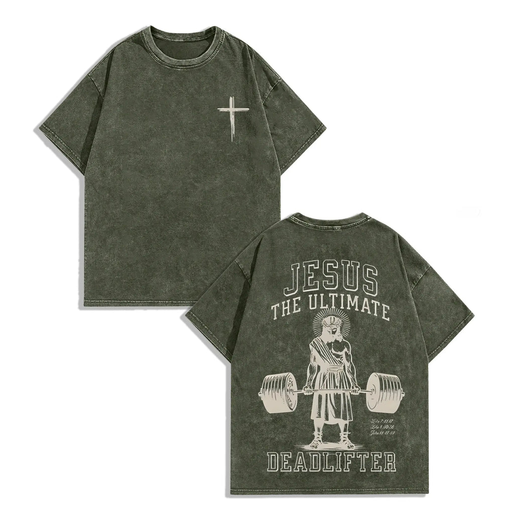 Jesus The Ultimate Deadlifter Vintage
