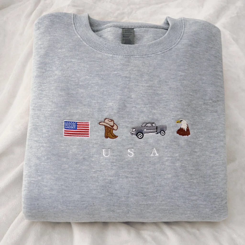 Embroidered Country Hoodie