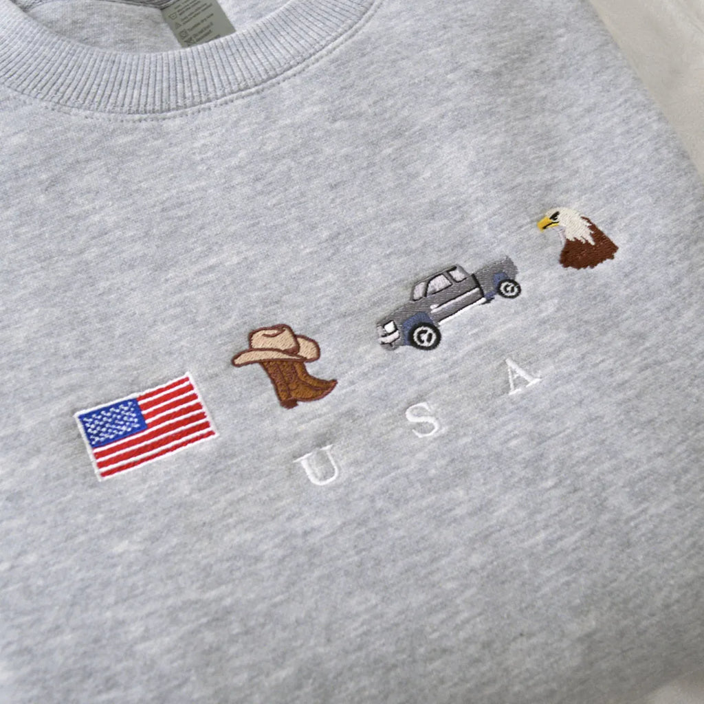 Embroidered Country Hoodie