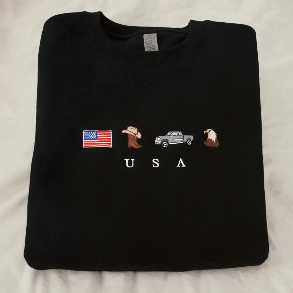 Embroidered Country Hoodie