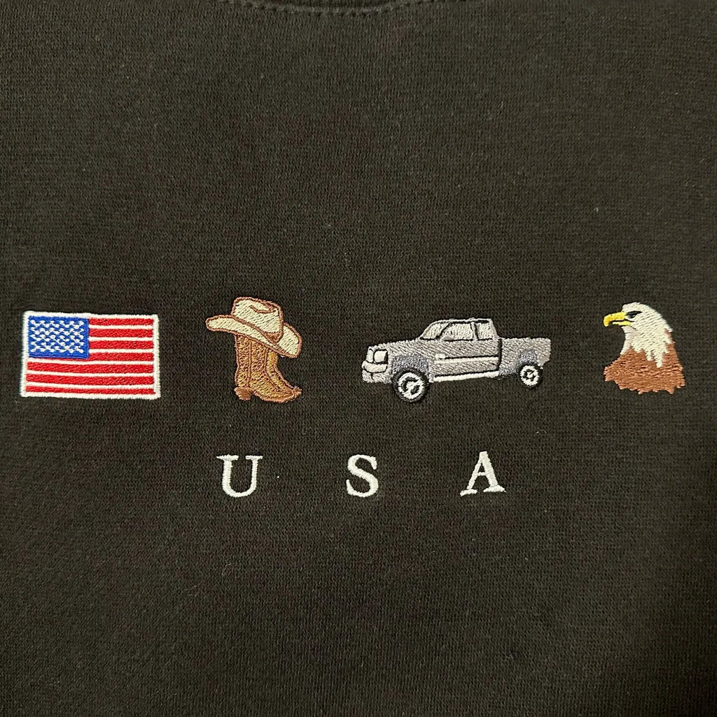 Embroidered Country Hoodie