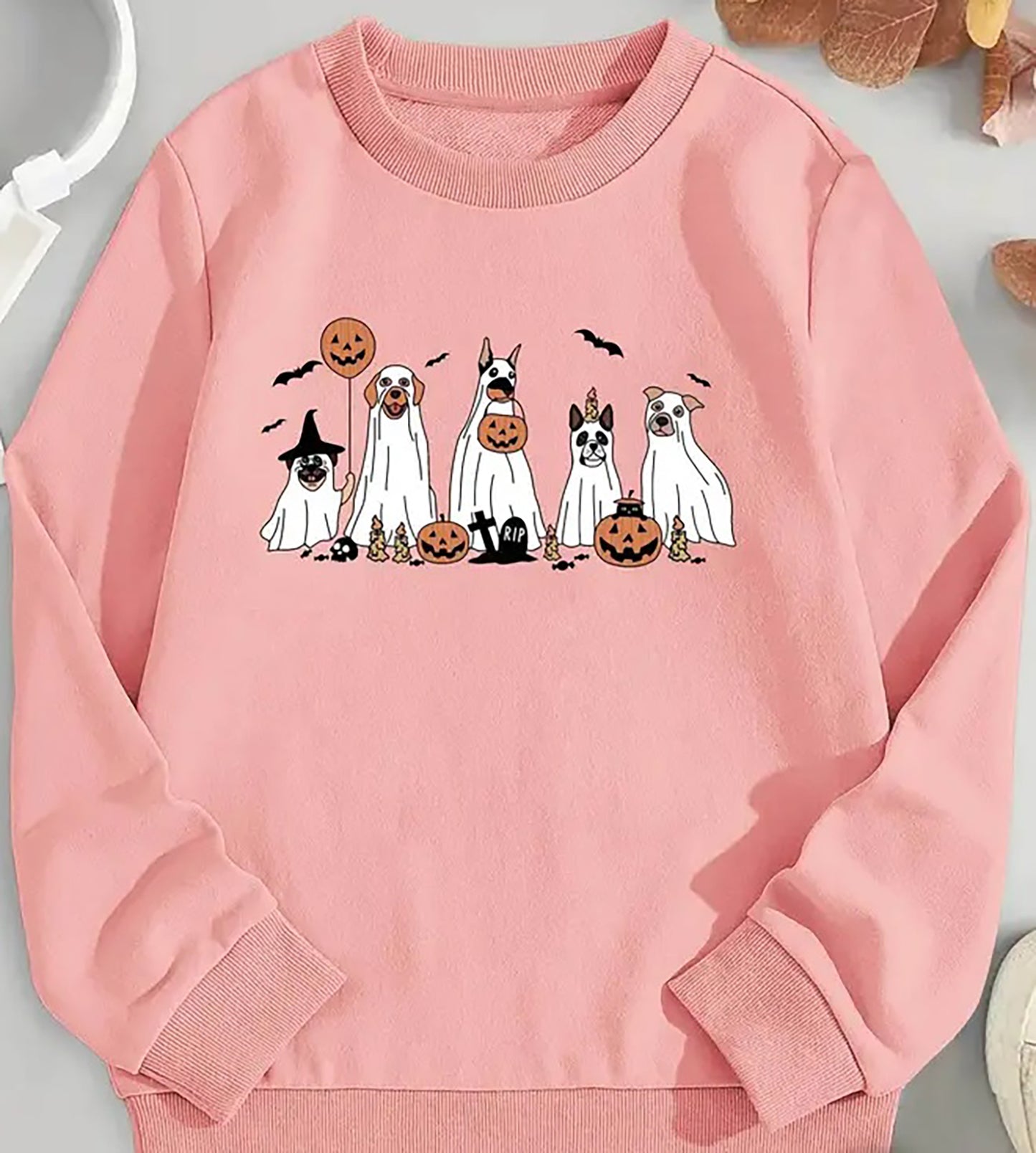 Halloween "cute ghost dog"  sweatshirt