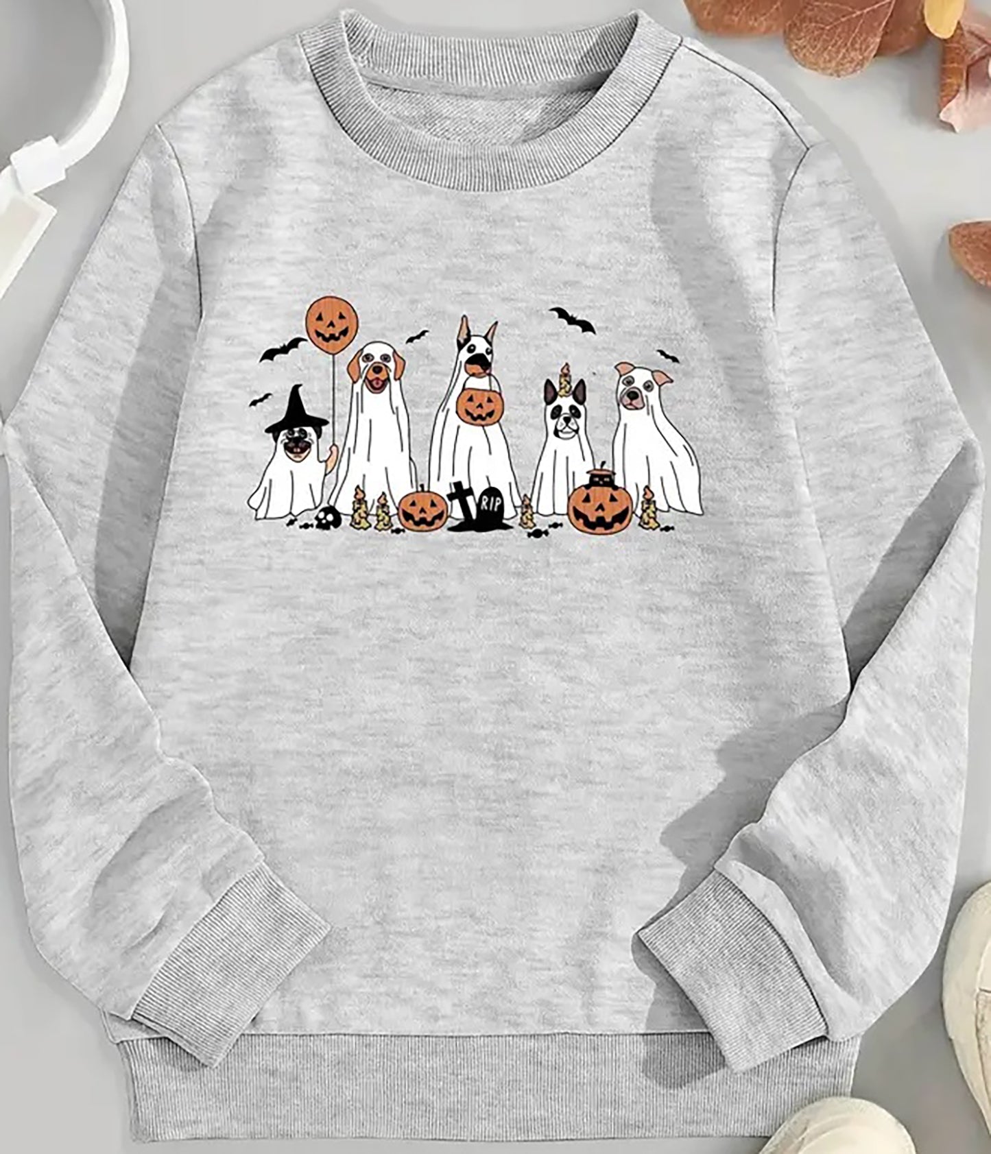 Halloween "cute ghost dog"  sweatshirt