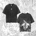 Retro Dark Anime Graphic Tee Vintage Acid‑Wash Street T‑Shirt Sweatshirt Hoodie