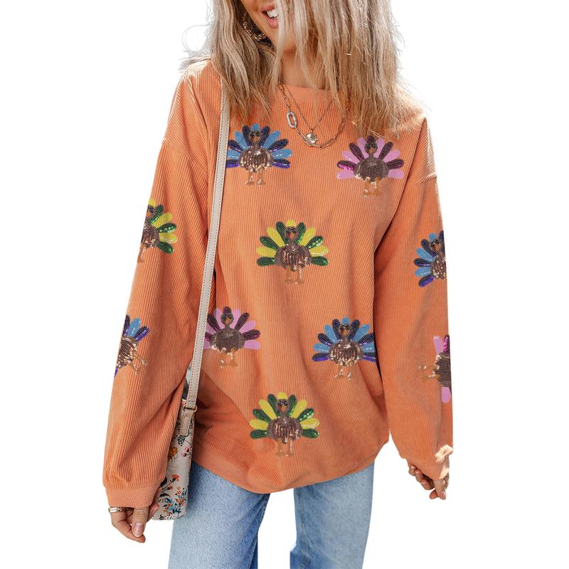 Sparkly Turkey Thanksgiving Sweatshirt 🦃✨