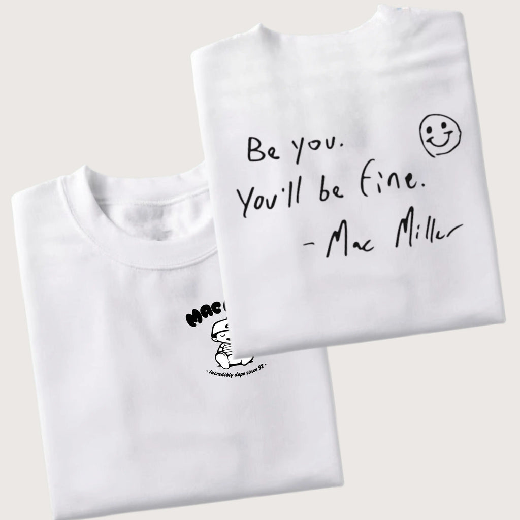 Be You You'll Be Fine Inspirational Quote T-Shirt Double Sided Print Graphic Tee Sweatshirt hoodie