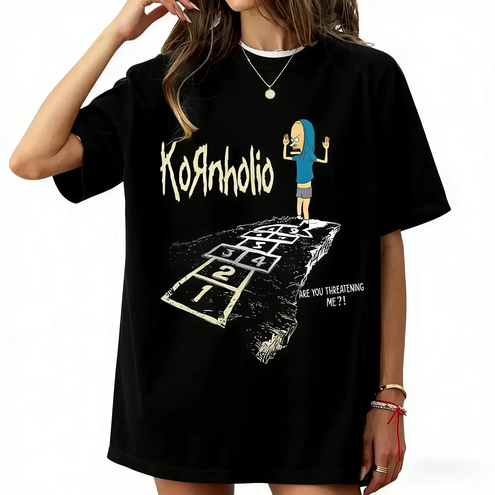 Vintage Cornholio Graphic T-Shirt | Retro 90s Cartoon Tee Sweatshirt Hoodie