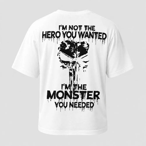 Anti‑Hero Quote Back‑Print Graphic T‑Shirt Sweatshirt Hoodie