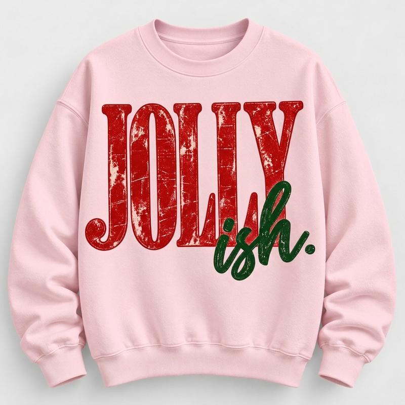 🎅 Jolly-ish Vintage Christmas Sweatshirt Hoodie Tee🎄
