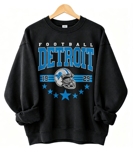 Vintage City Football Crewneck Sweatshirt, Retro Helmet Graphic Unisex Pullover for Game Day Tailgate